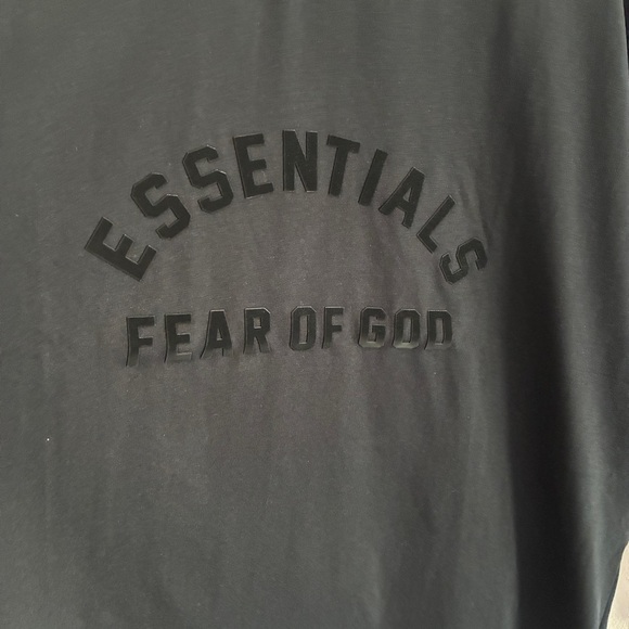 Essentials Fear Of God Heavy Short Sleeve Crew Neck Tee XL Black - Picture 5 of 10